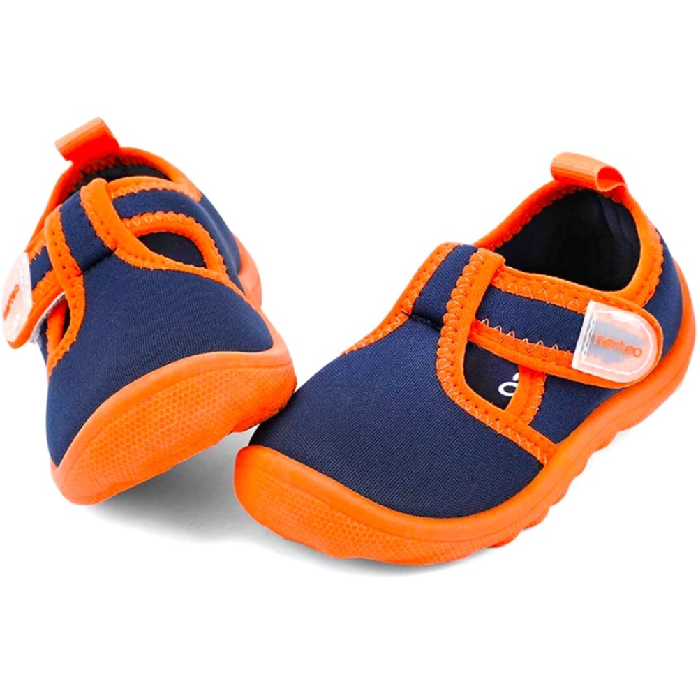 Nerteo Toddler Water Shoes Navy/Orange (Toddler Size 6)